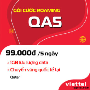 Gói roaming QA5 Viettel