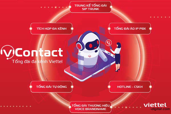 Tổng đài đa kênh vContact Viettel
