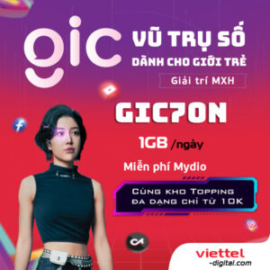 Gói cước data GIC70N Viettel
