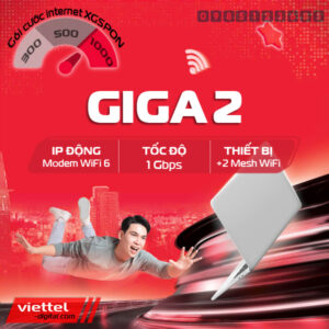 Gói cước internet Wifi Giga2