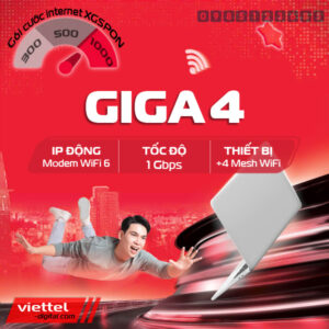 Gói cước internet Wifi Giga4