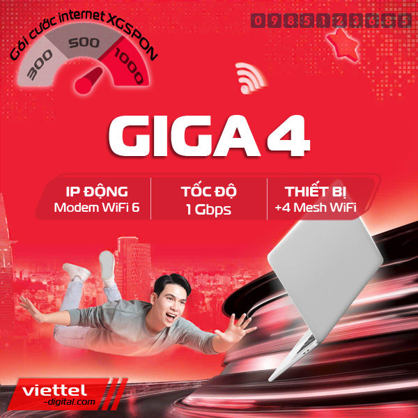 Gói cước internet Wifi Giga4