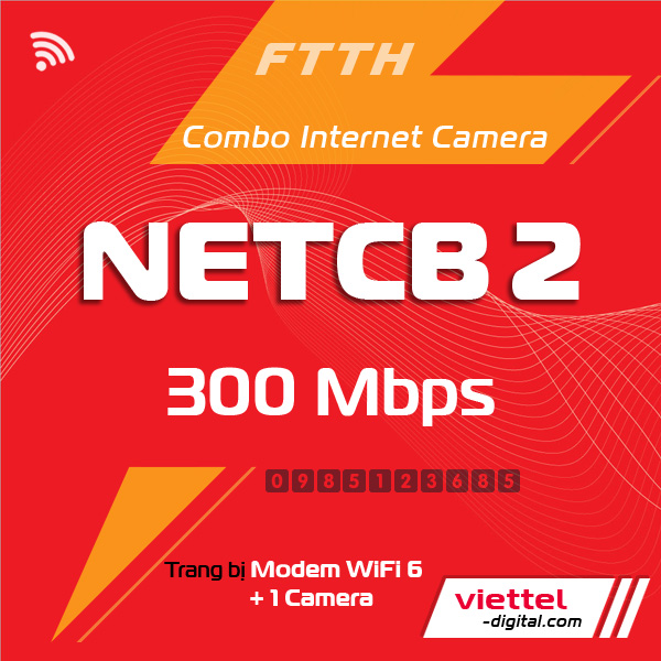 Gói combo Internet Camera Viettel NetCB2